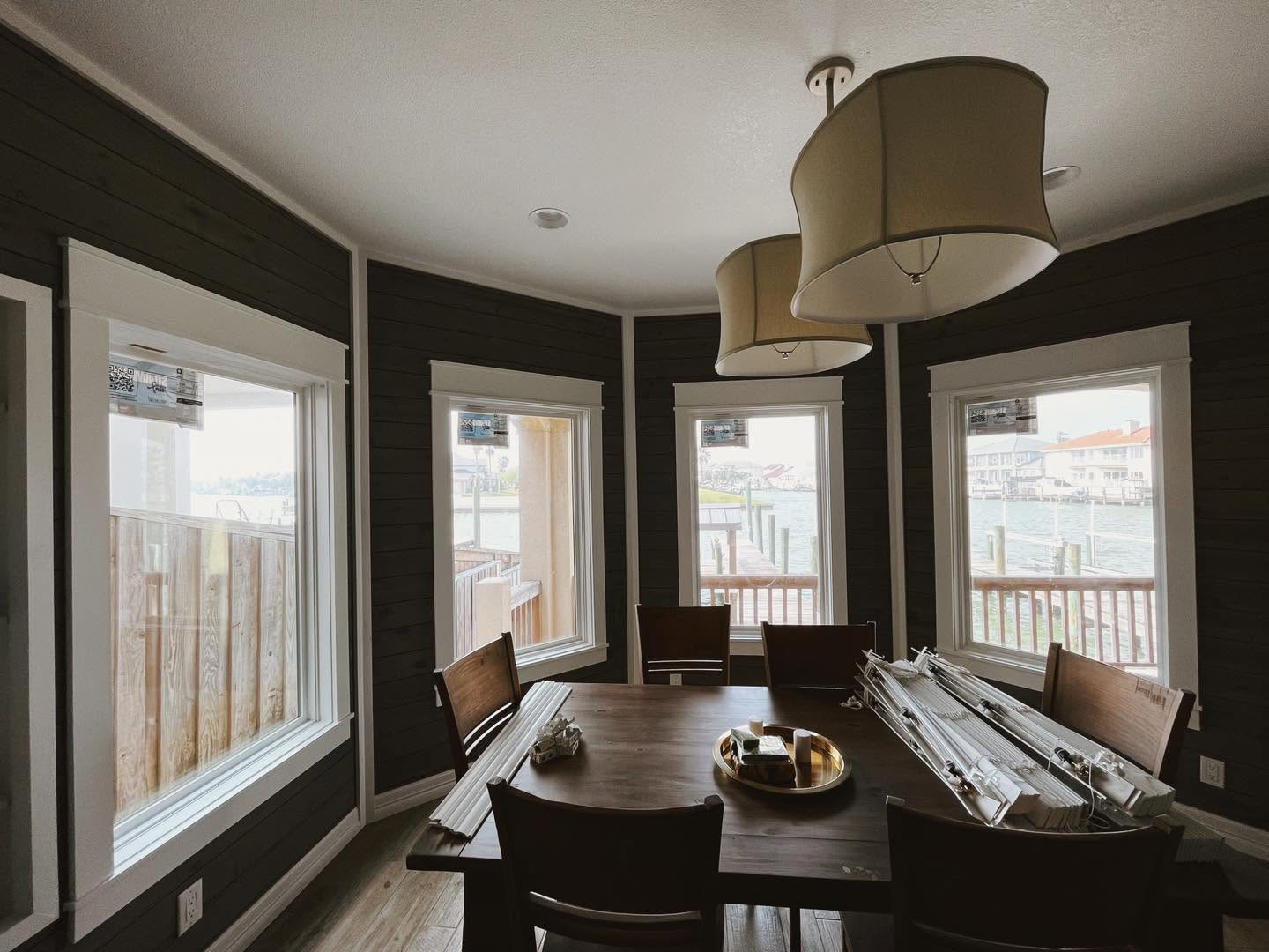 New windows overlooking the bay